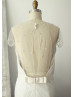 Ivory Beaded Tulle Wedding Dress Luxury Bridal Gown